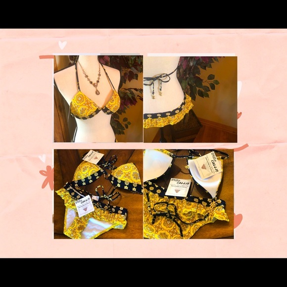 Monogram Ruffle Bikini - Picture 2 of 12